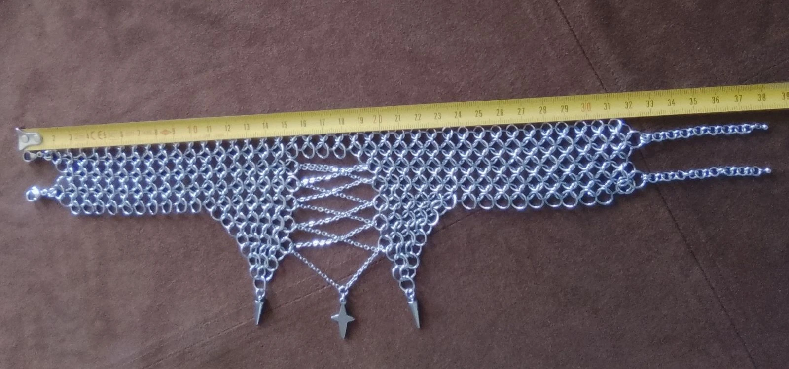 Colar choker XL decote "lacinhos" corrente europeia – photo 5